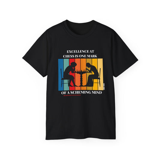 A Scheming Mind - Black Chess T Shirt