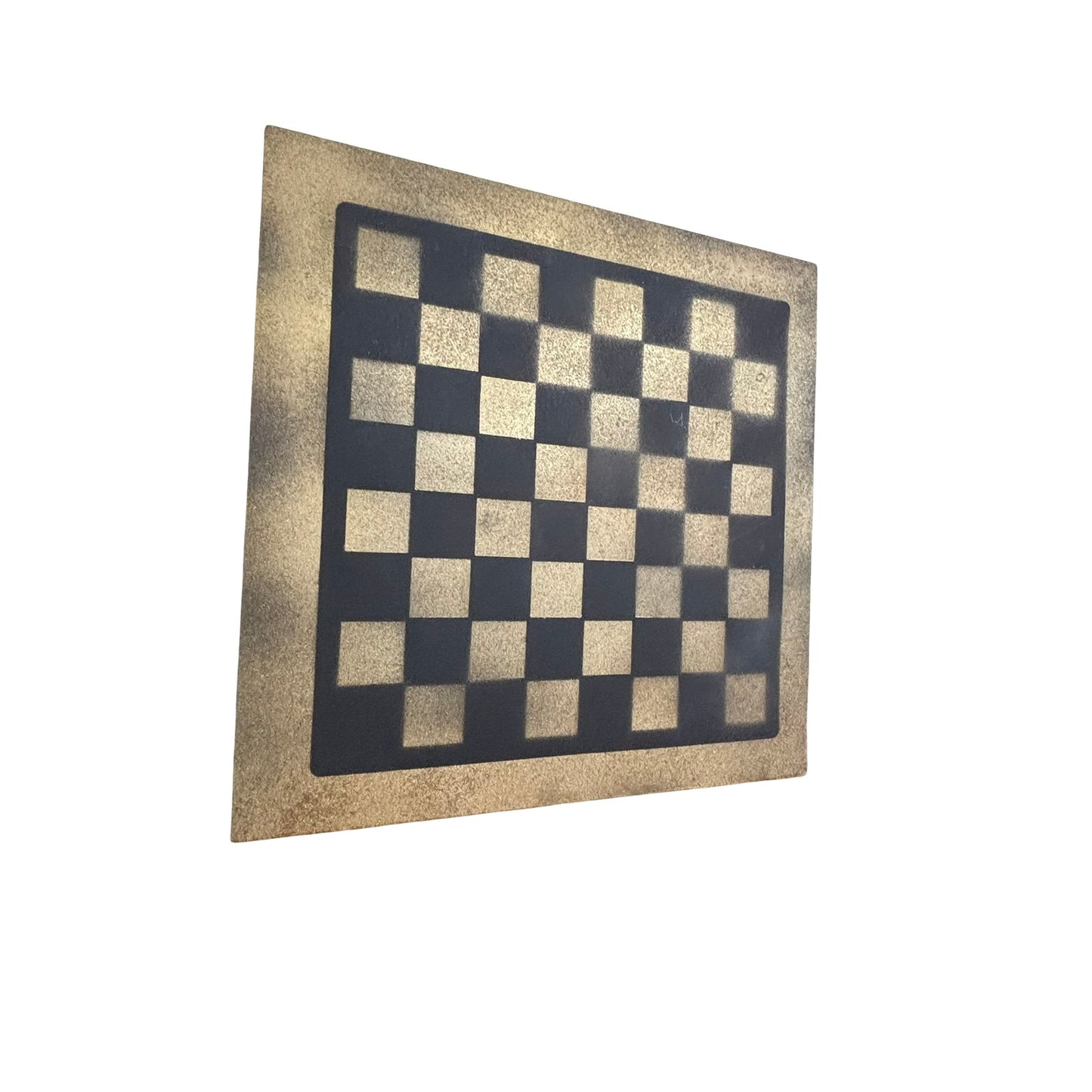 Gold & Black - Painted Chess Board
