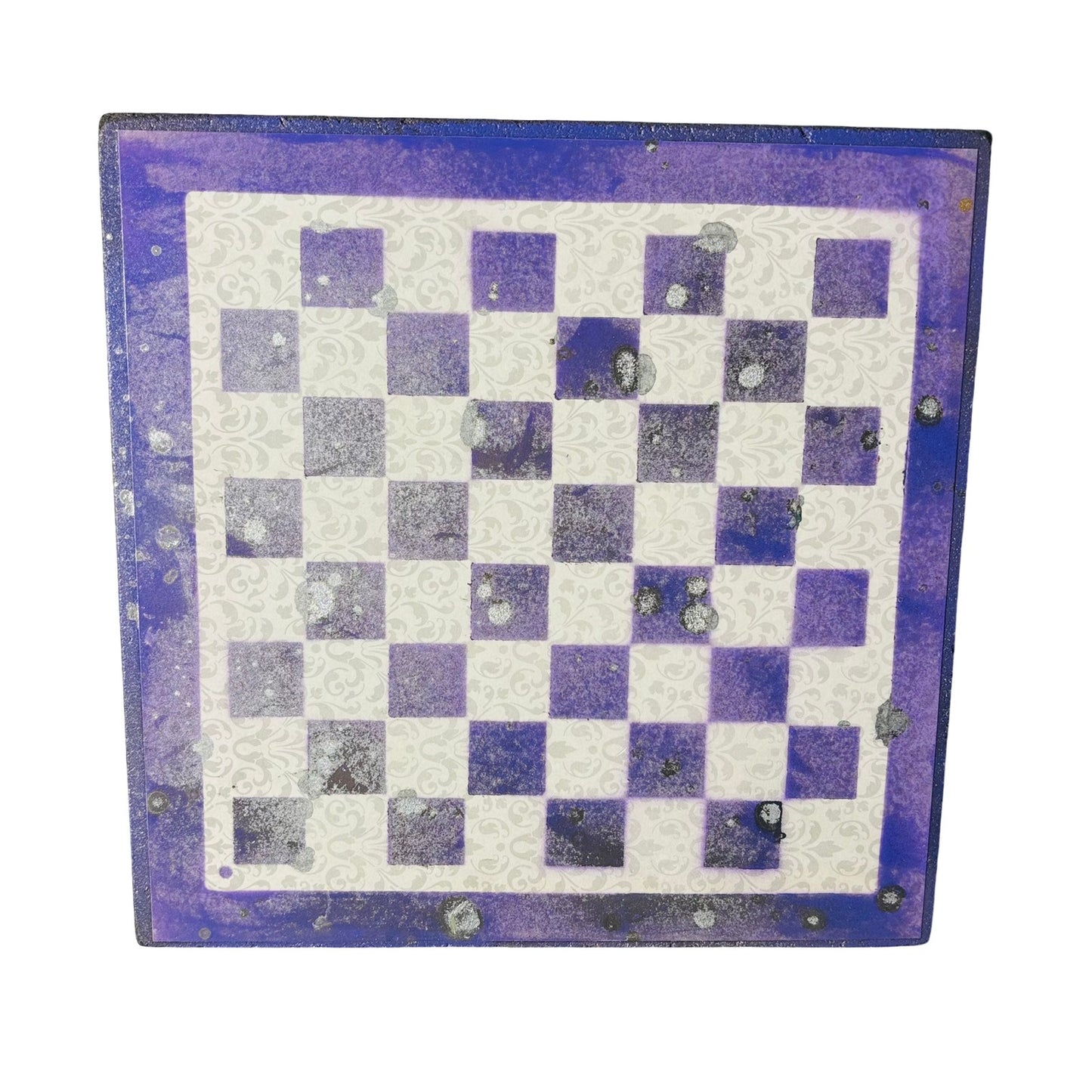 Vintage Purple/Black - Scrapbook Chess Board