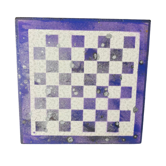 Vintage Purple/Black - Scrapbook Chess Board