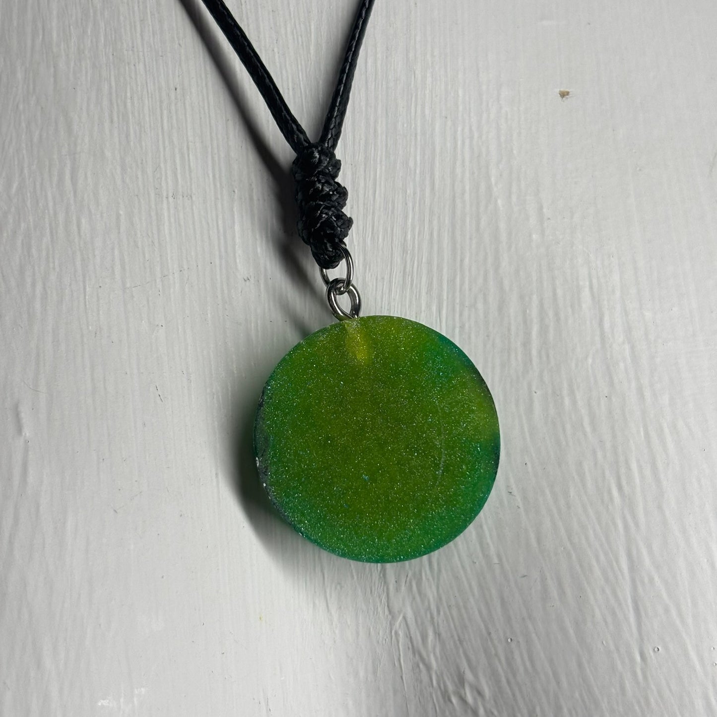Green Pawn - Handmade Resin Chess Necklace