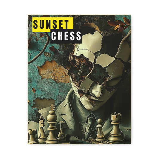 The Breaking Mask - Canvas Chess Print 16"x20"