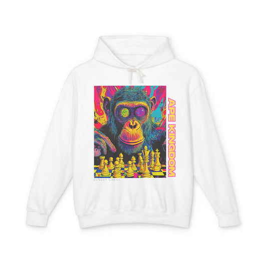 Lucid Monkey - White Chess Hoodie