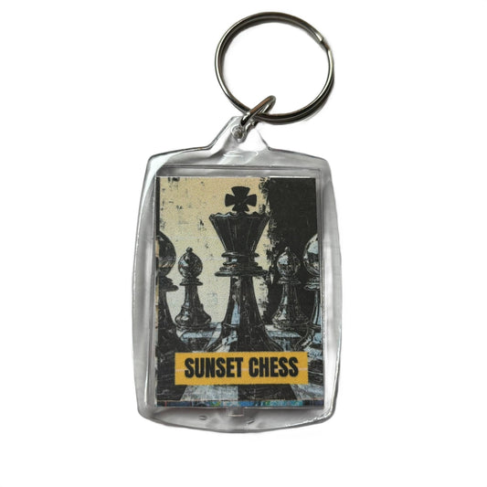 Team Black - Chess  Photo Keychain