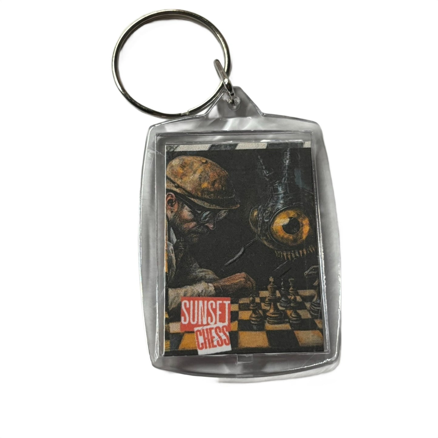 Man Vs Bug - Chess  Photo Keychain