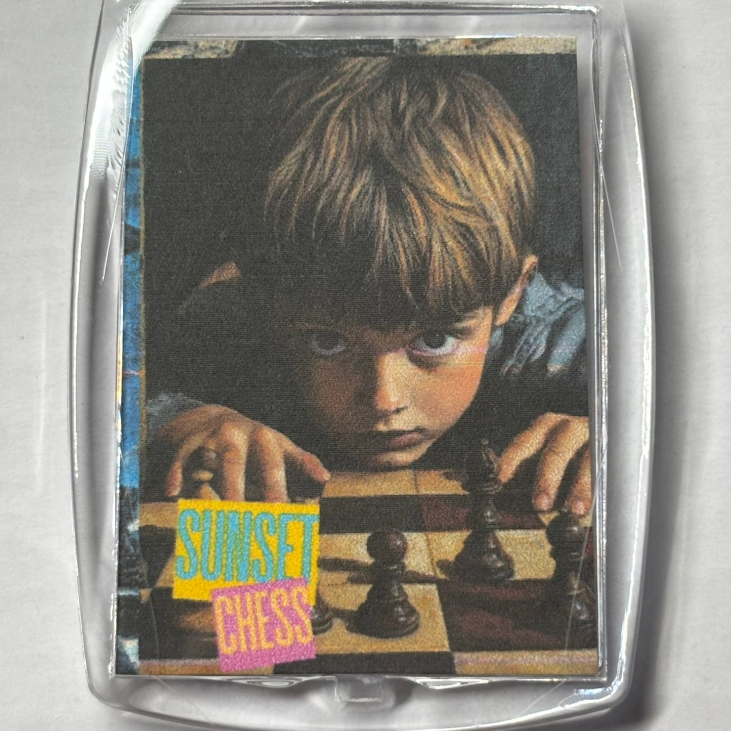 Little Boy - Chess  Photo Keychain