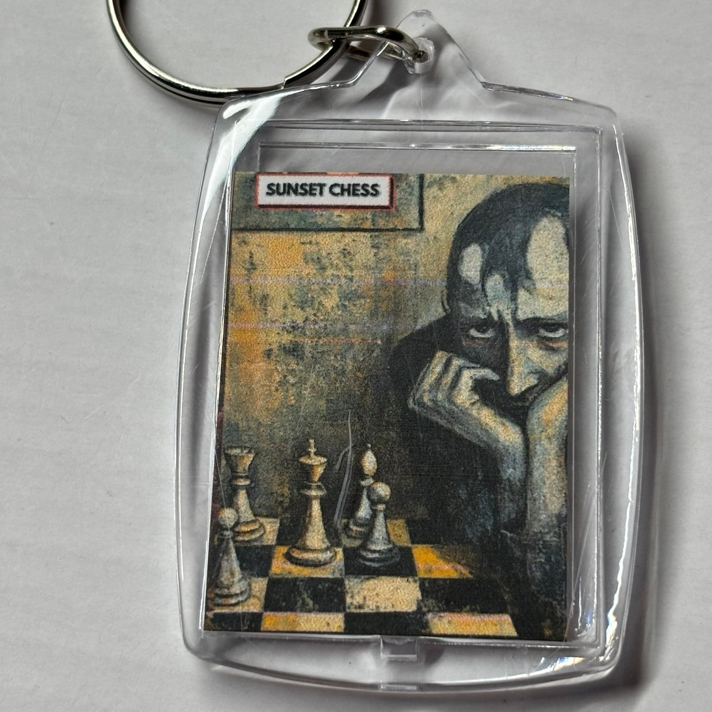 Anxiety - Chess  Photo Keychain