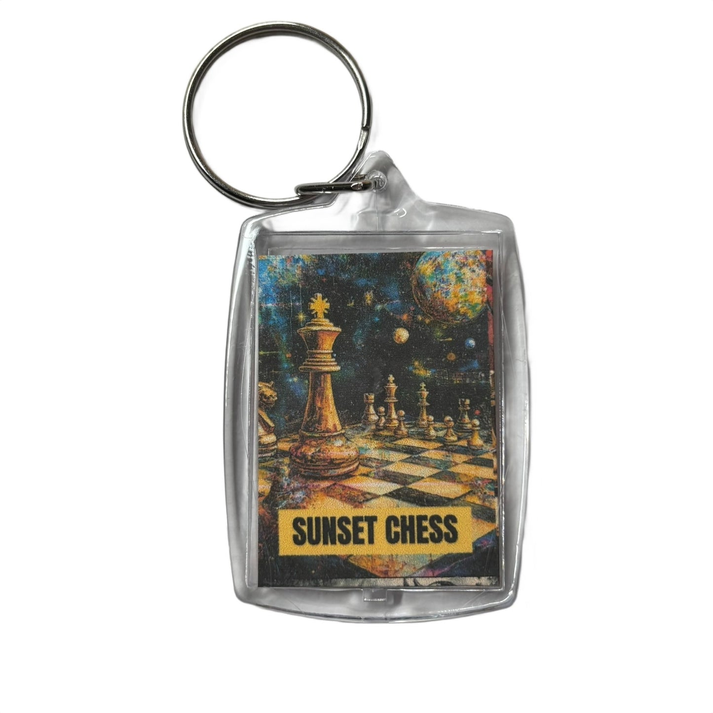 Space Rocks! - Chess  Photo Keychain
