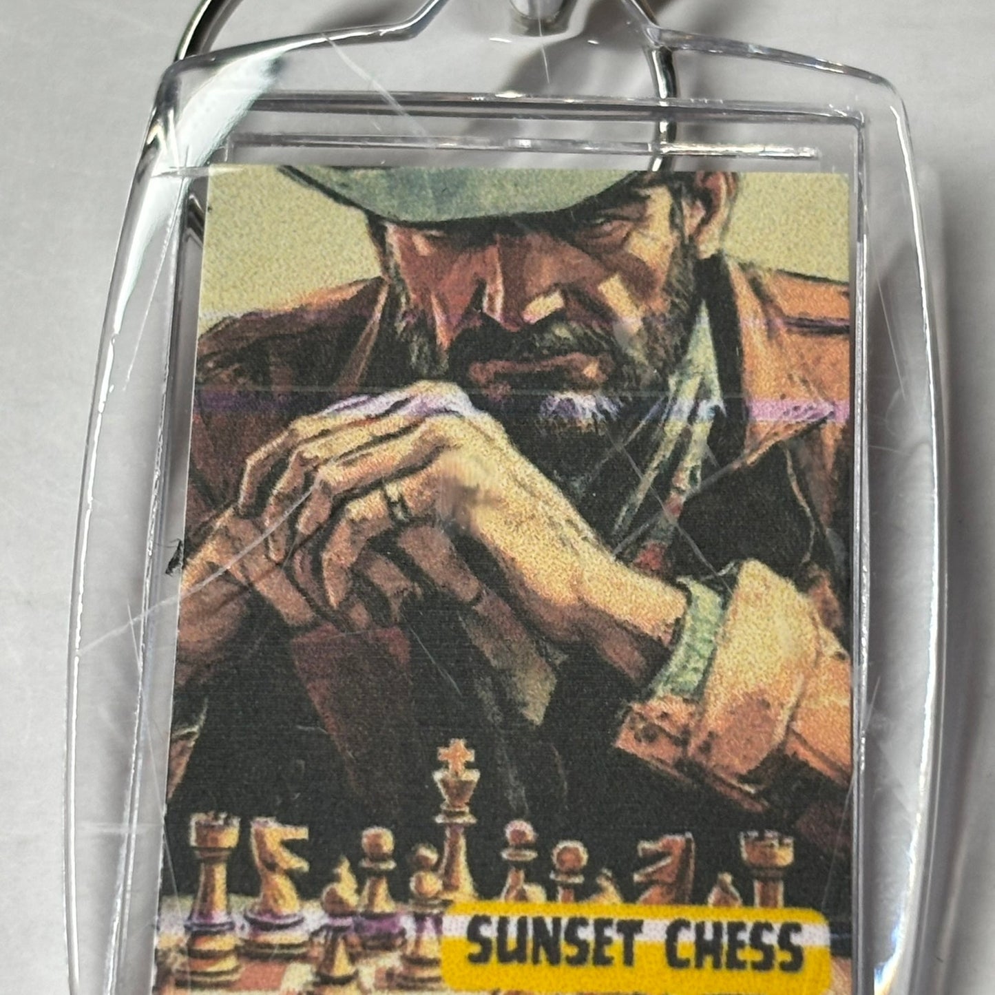 Cowboy - Chess  Photo Keychain