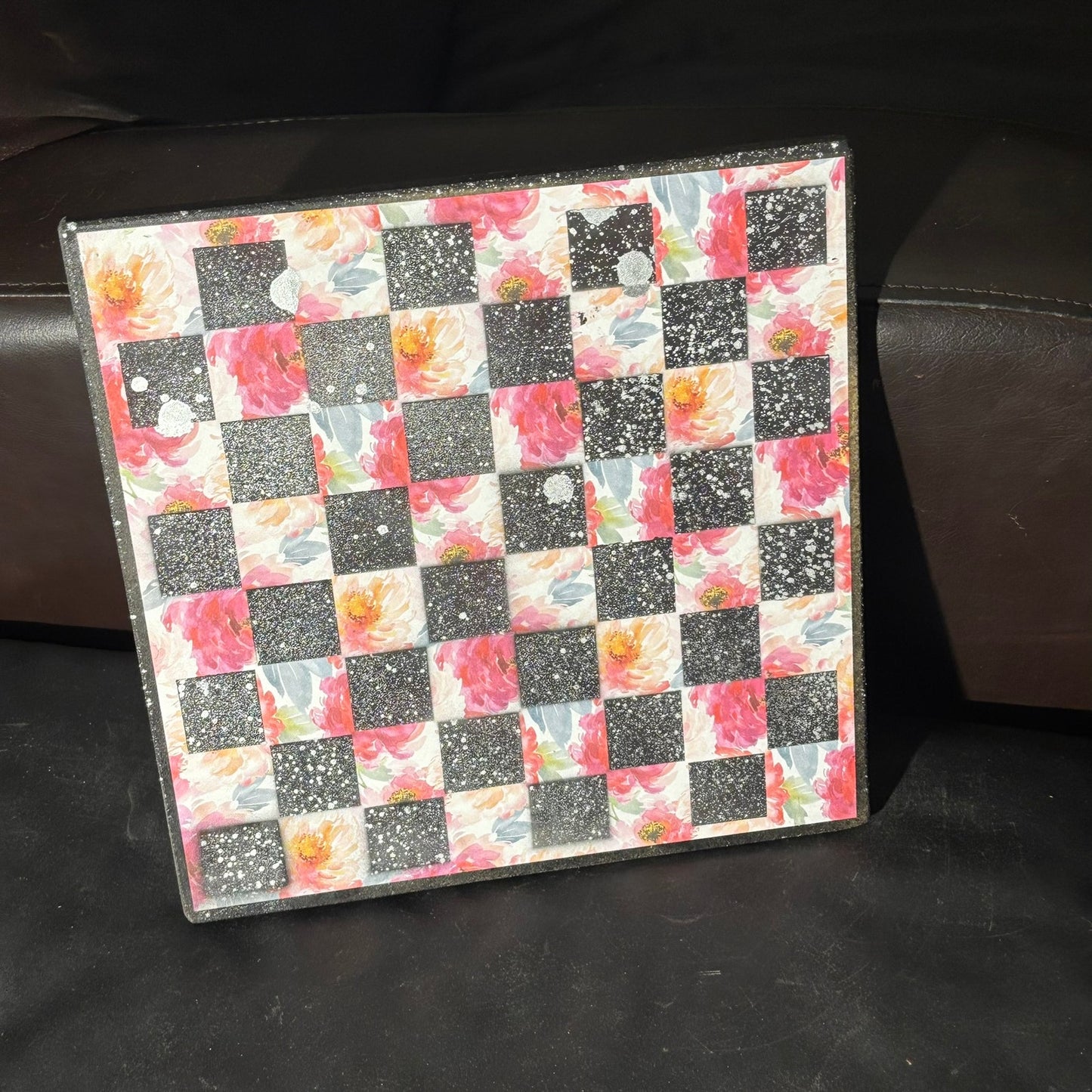 Misty Garden - Scrapbook Chess Board