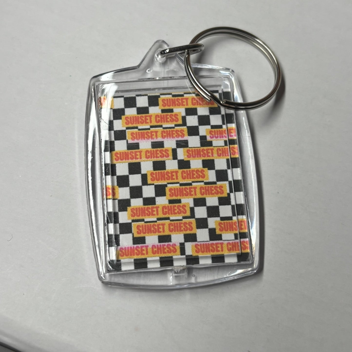 Purple King - Chess  Photo Keychain