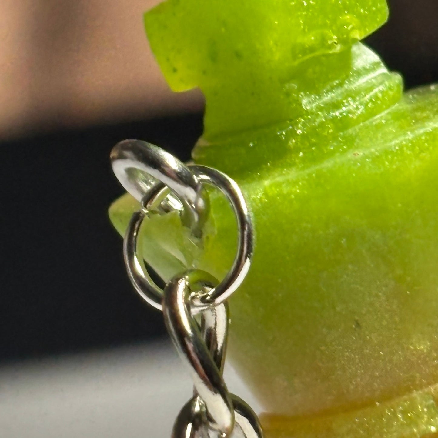 Pink/Green Shade King - Handmade Resin Keychain