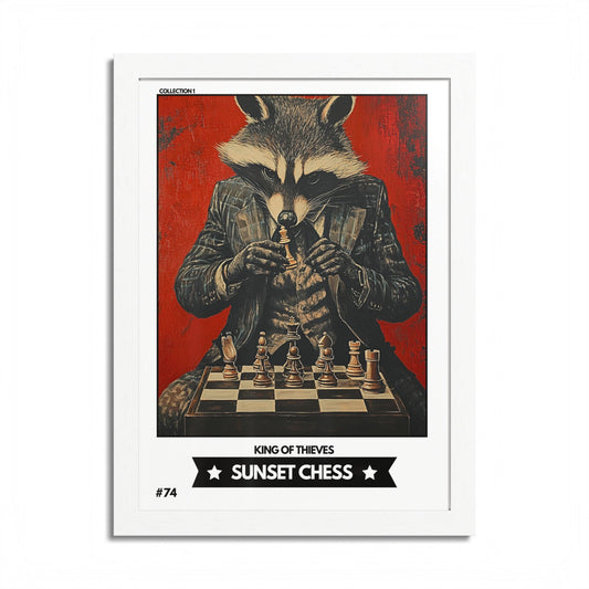 Copy of Copy of Season 1 - Collection 1 Card #74 - Sunset Card Poster Framed 12"x16"