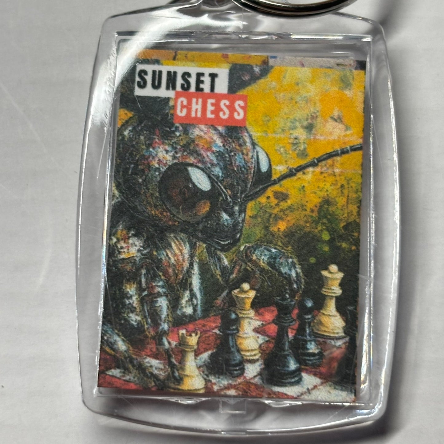 Beatle Juice - Chess  Photo Keychain