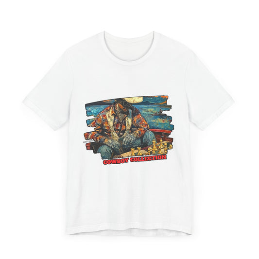 Strategic Boat Ride - White Chess T Shirt