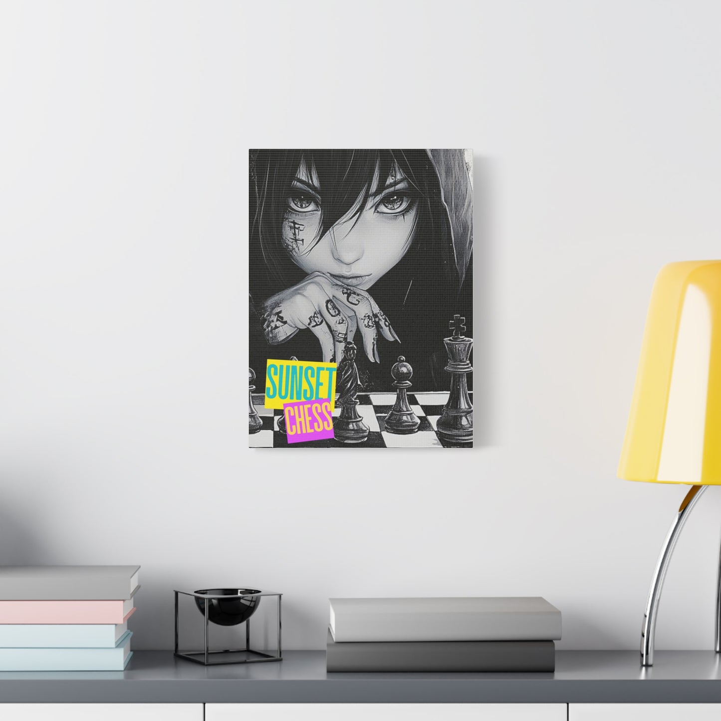 Don't Judge Me - Canvas Chess Print 12"x16"