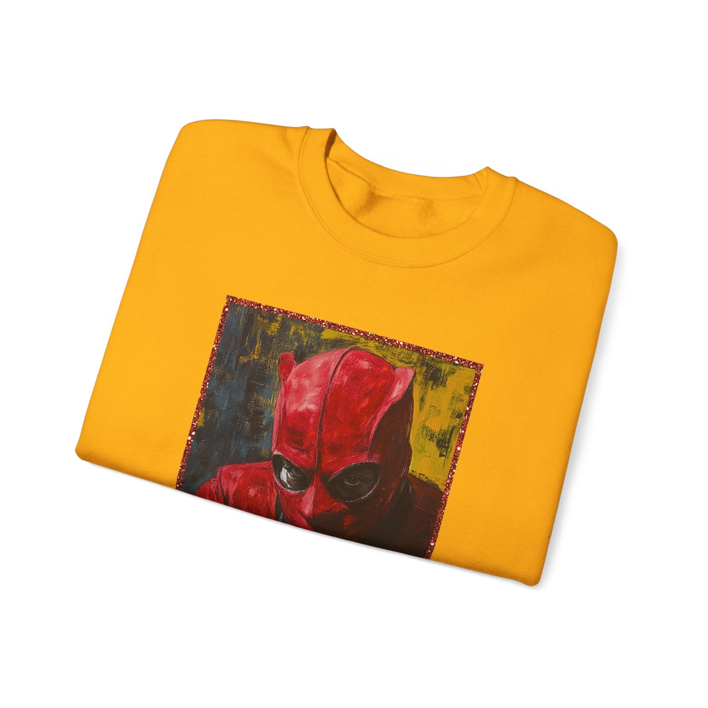 Red Hero - Yellow Gold Chess Crewneck Sweater