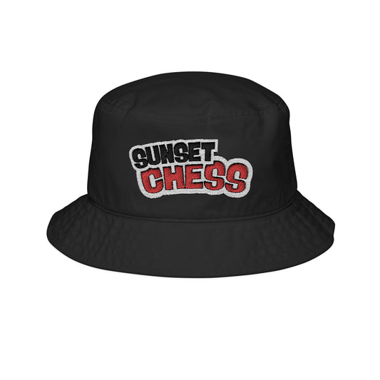 Copy of Sunset Chess - Black Embroidered Bucket Hat