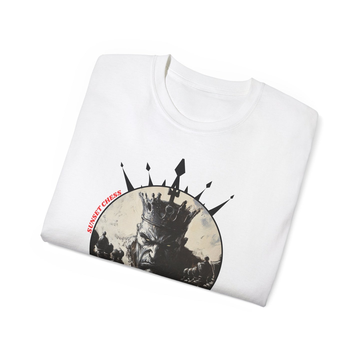The Angry King - White Chess T Shirt