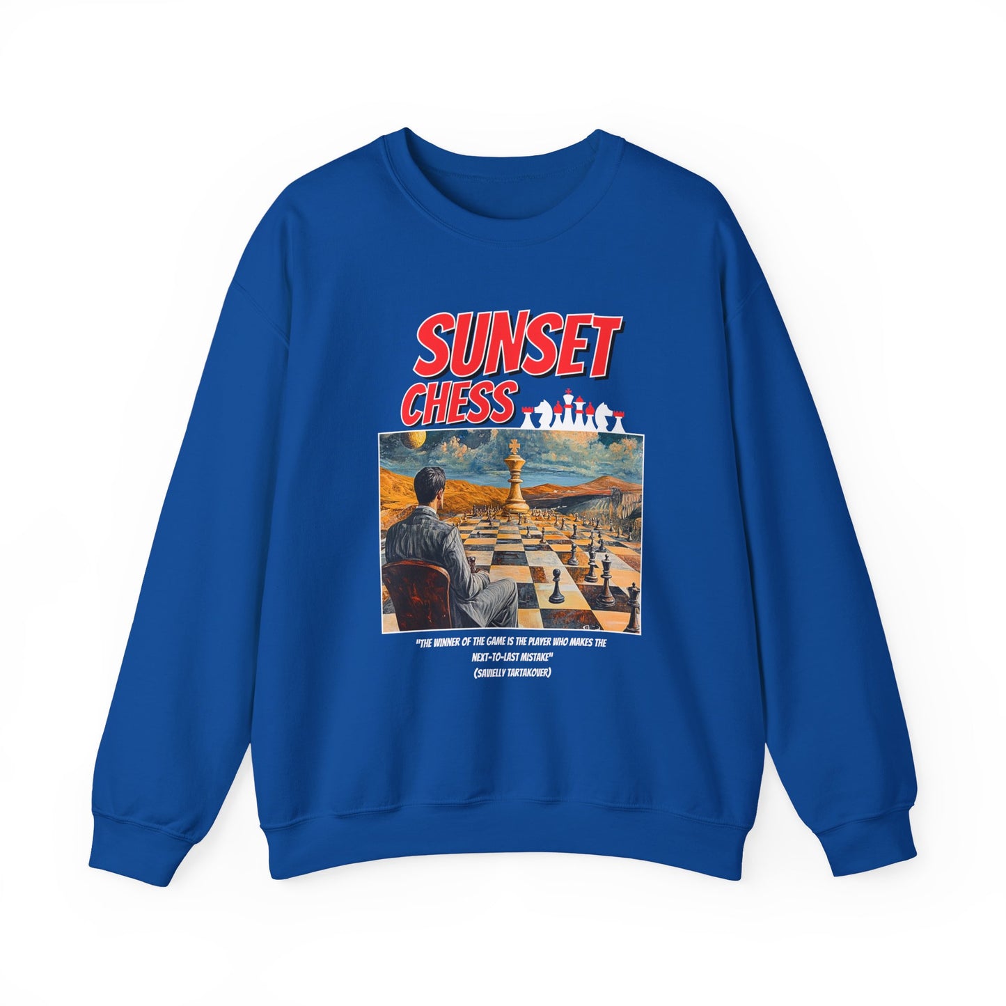 The Desert Plains - Blue Chess Crewneck Sweater