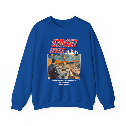 The Desert Plains - Blue Chess Crewneck Sweater