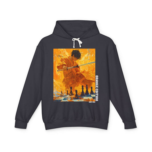 Orange Chess Warrior - Black Hoodie