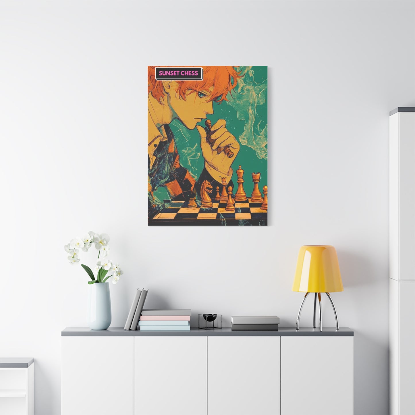 The Young Thinker - Canvas Chess Print 30"x40"