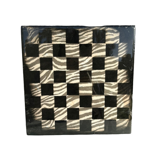 Zebra Stripe - Resin Coated Chess Board