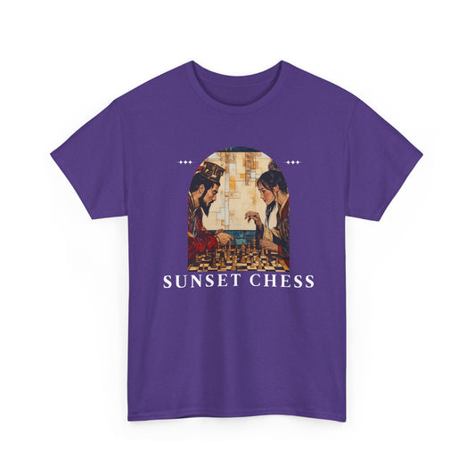 Father Teaches Daughter - Purple Chess T Shirt
