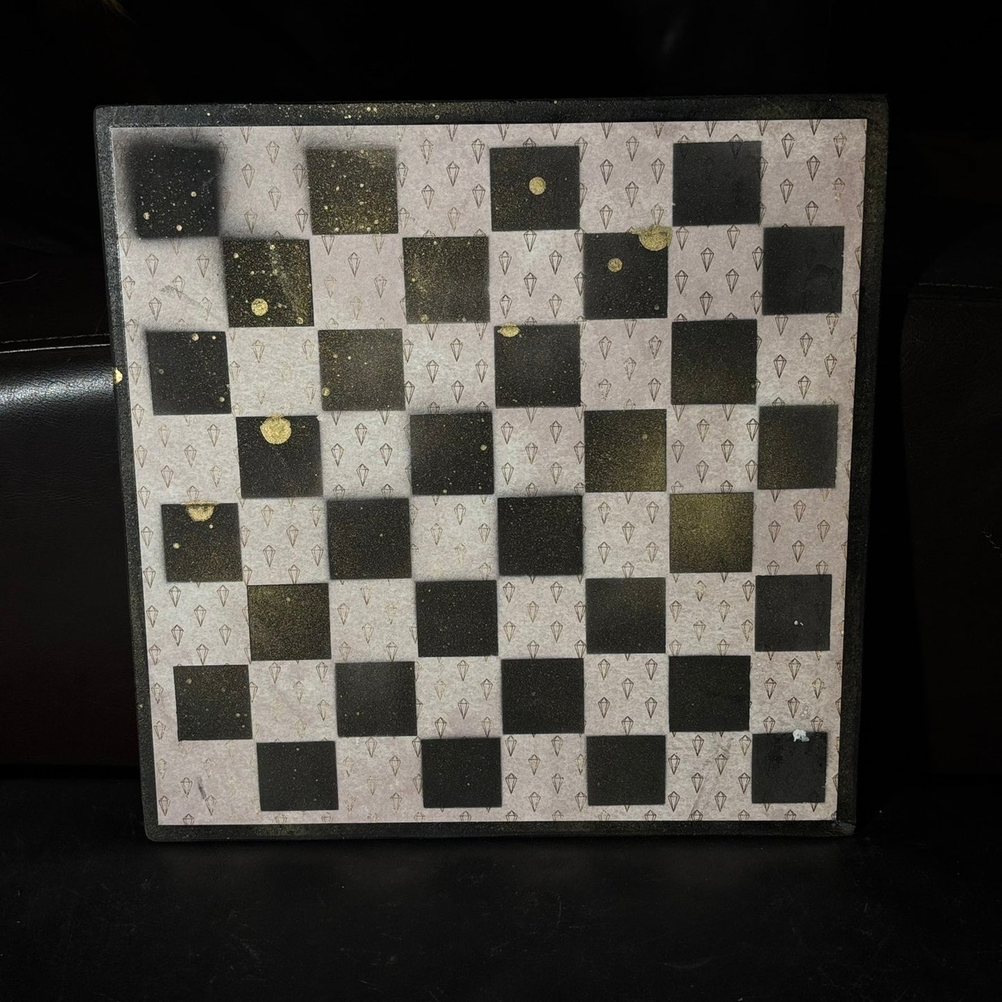 Mini Crystals Pattern - Scrapbook Chess Board