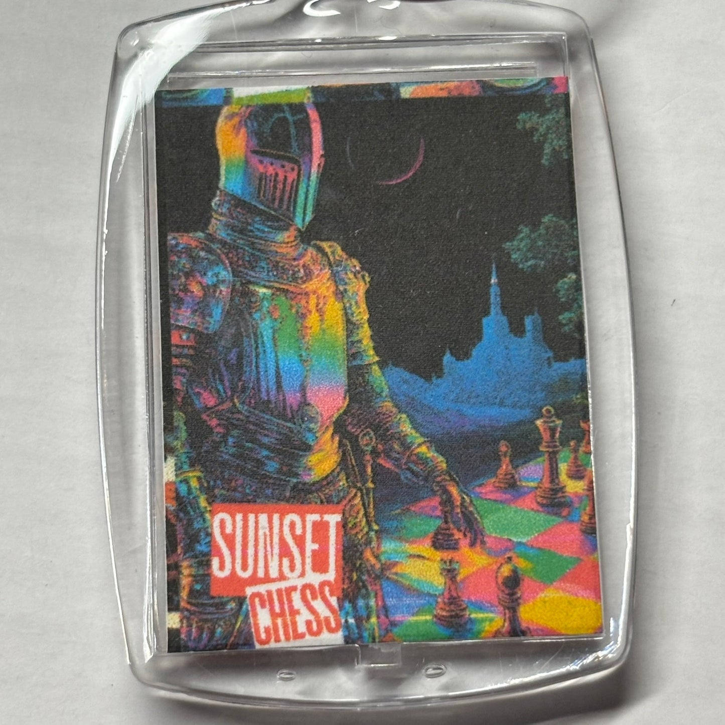Acid Knight - Chess  Photo Keychain