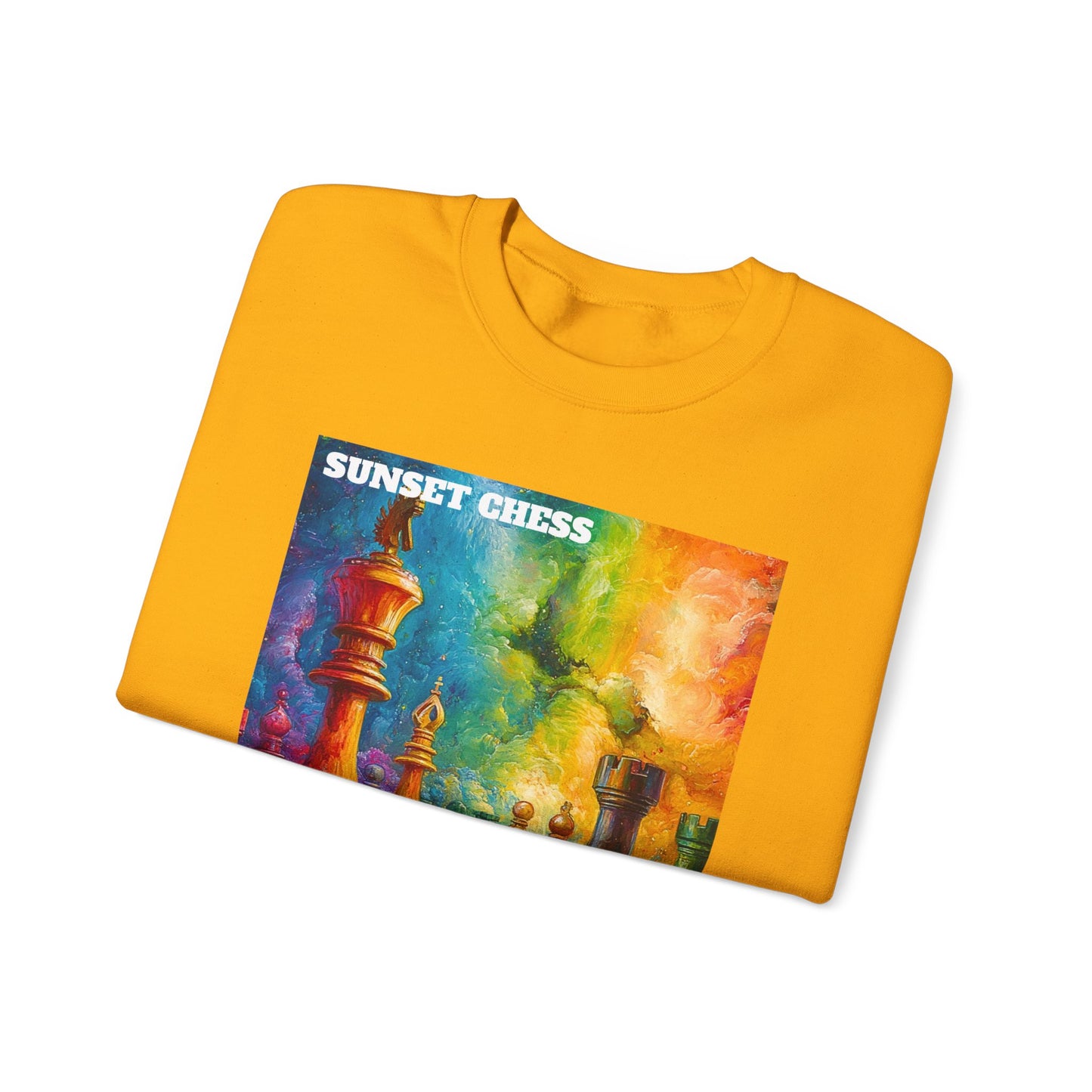 Rainbow Chess - Orange Chess Crewneck Sweater