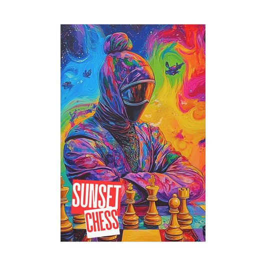 Rainbow Ninja - Canvas Chess Print 40"x60"