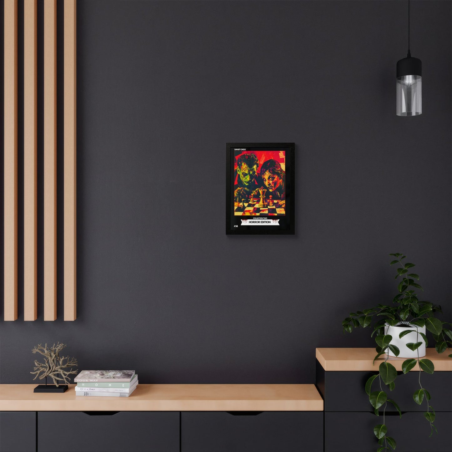 Horror Edition - Collection 2 Card #58 - Sunset Card Poster Framed 12"x16"