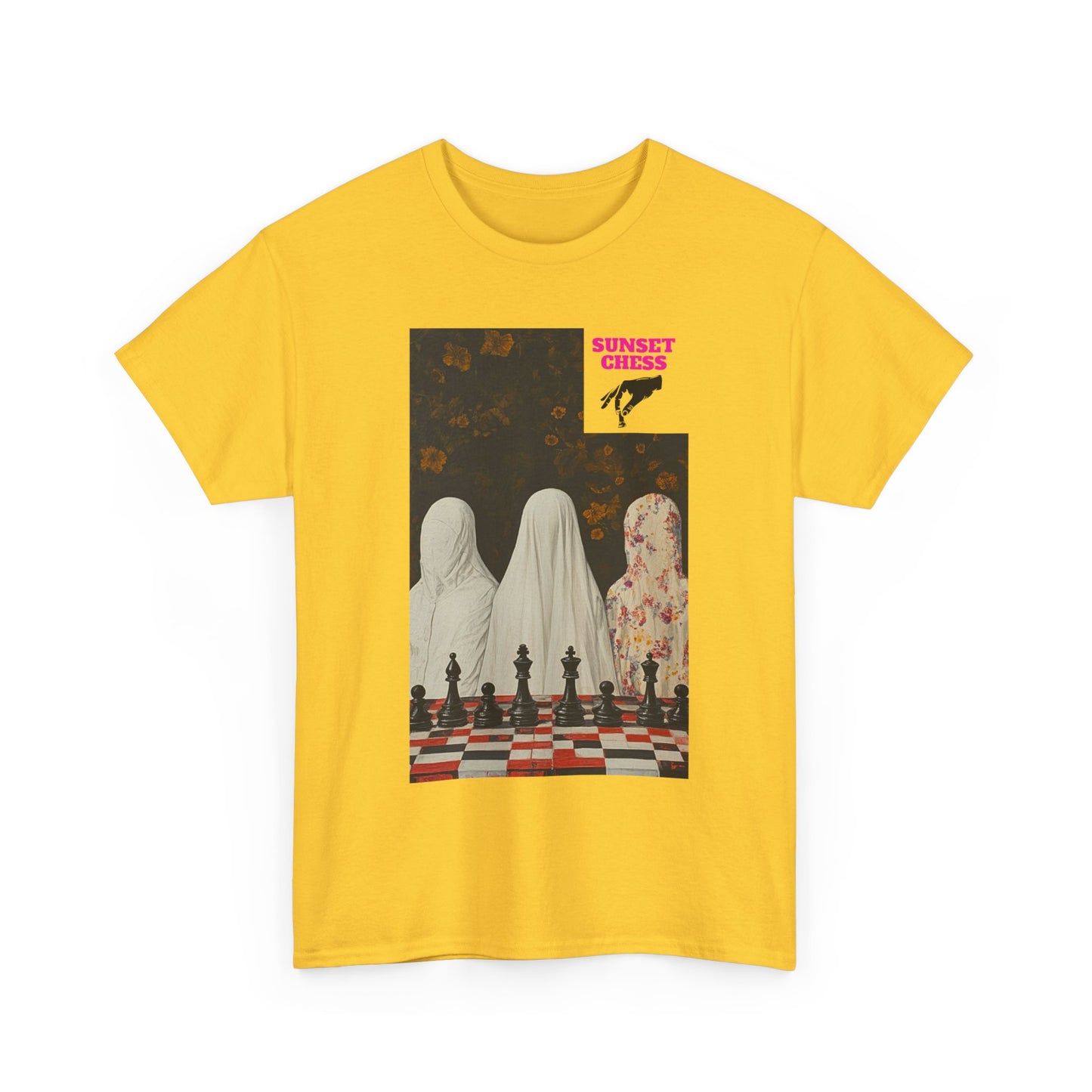 Ghosts & Chess Oh My! - Yellow Chess T Shirt