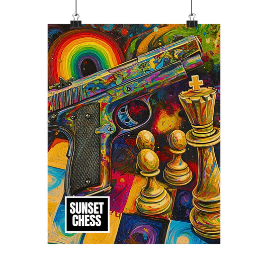 Rainbow Gun - Matte Vertical Poster 11"x14"