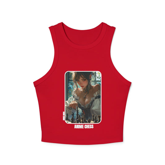 Anime's Delight - Women's Red Chess Tank Top