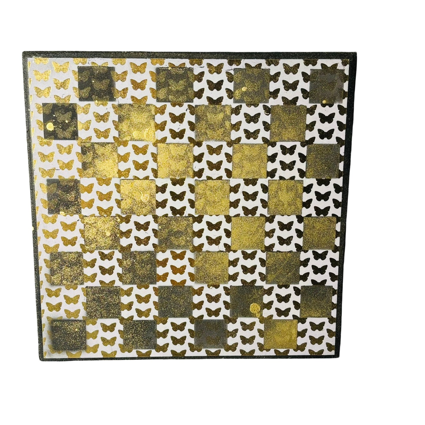 Golden Butterfly - Scrapbook Chess Board
