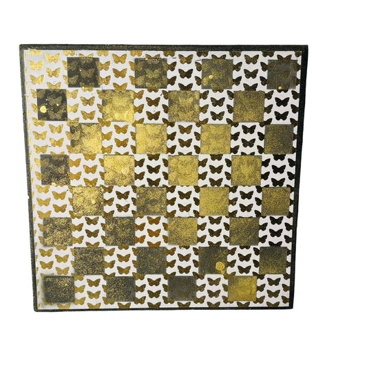 Golden Butterfly - Scrapbook Chess Board