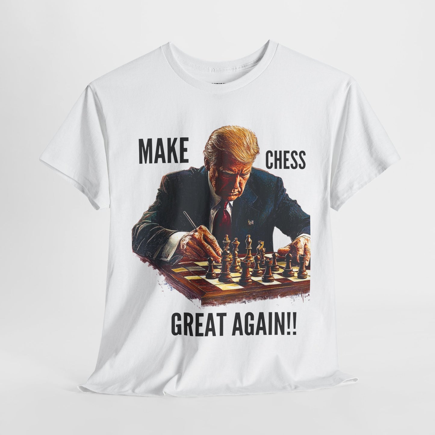 Make Chess Great Again - Unisex Heavy Cotton Tee