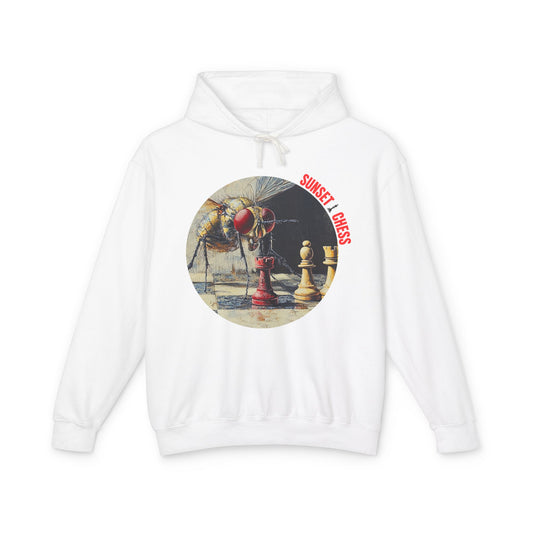 Fly On The Wall - White Chess Hoodie