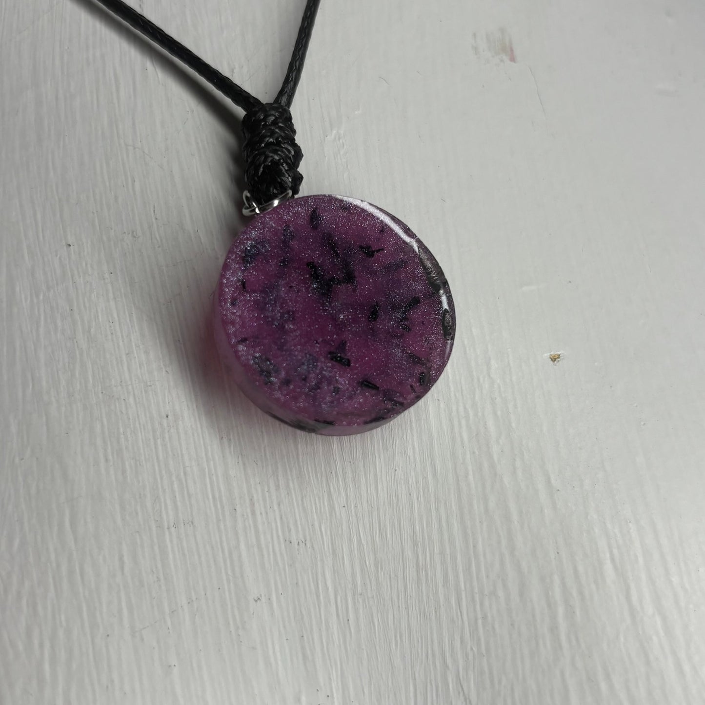 Purple Knight - Handmade Resin Chess Necklace