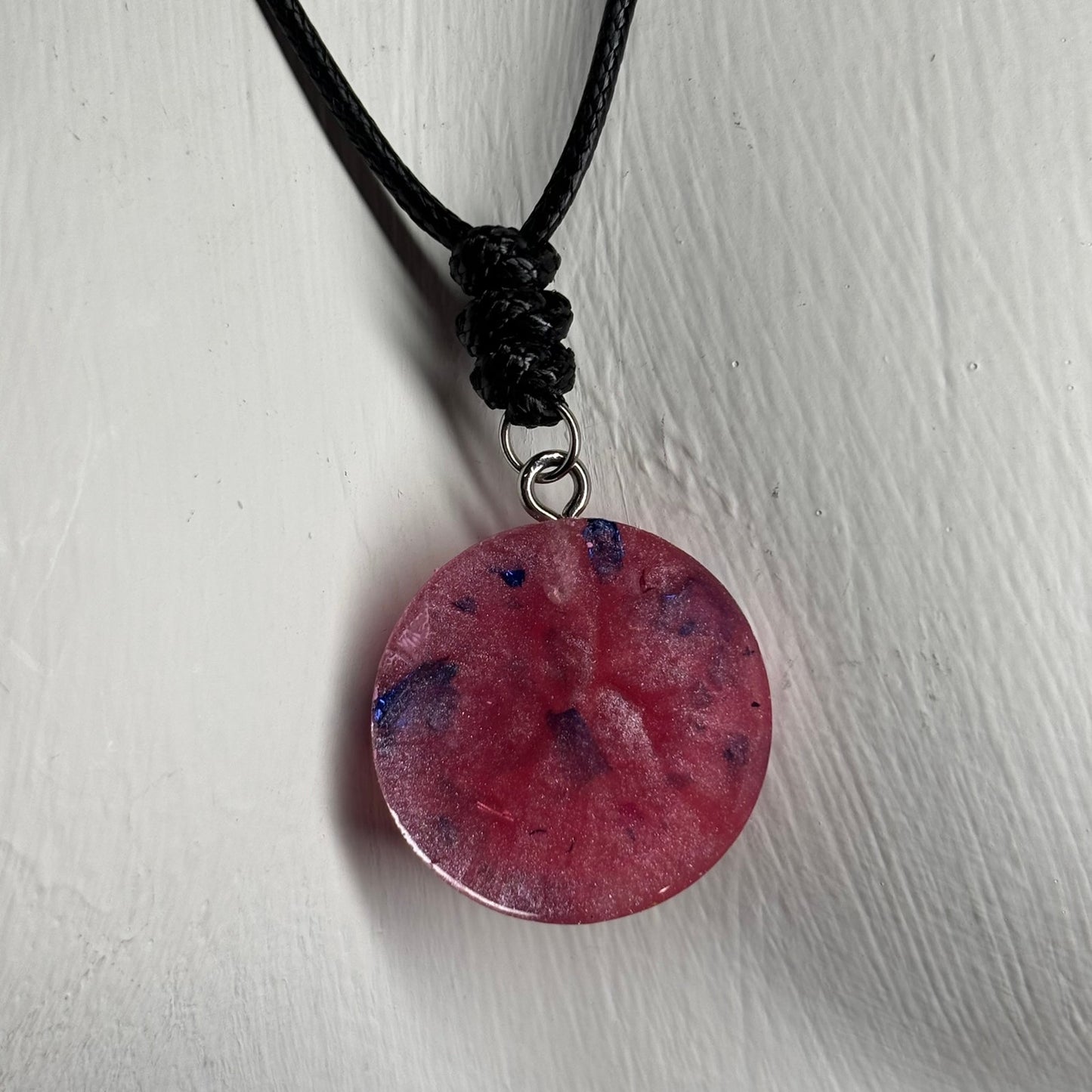 Prestigious Pink King - Handmade Resin Chess Necklace