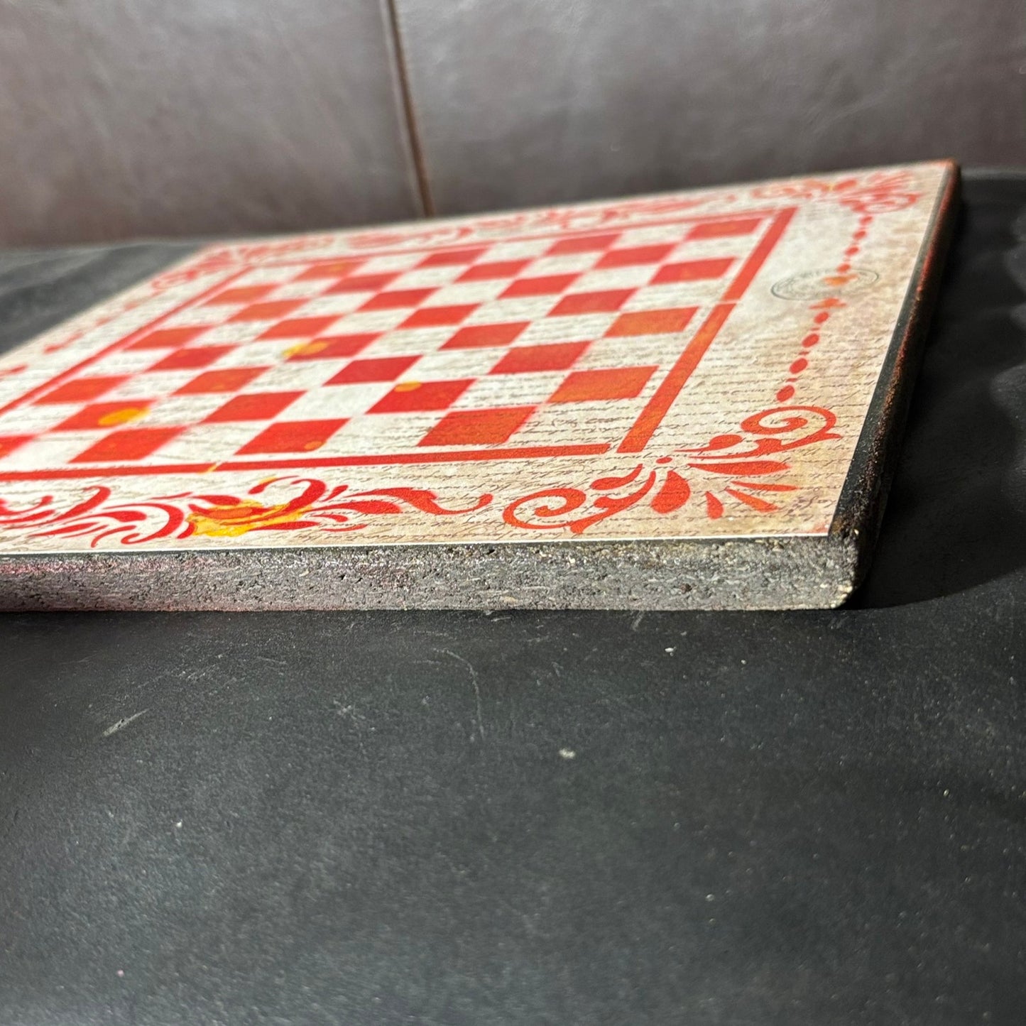 Classical Red - Scrapbook Chess Board