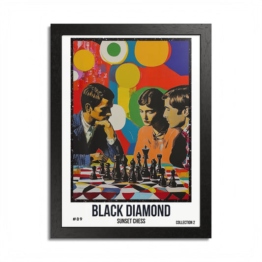 Black Diamond - Collection 2 Card #89 - Sunset Card Poster Framed 12"x16"