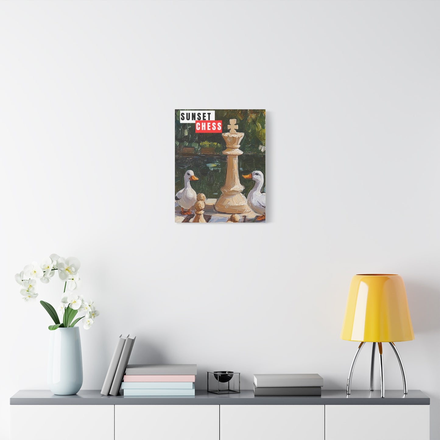 Ducks & The King - Canvas Print 16"x20"