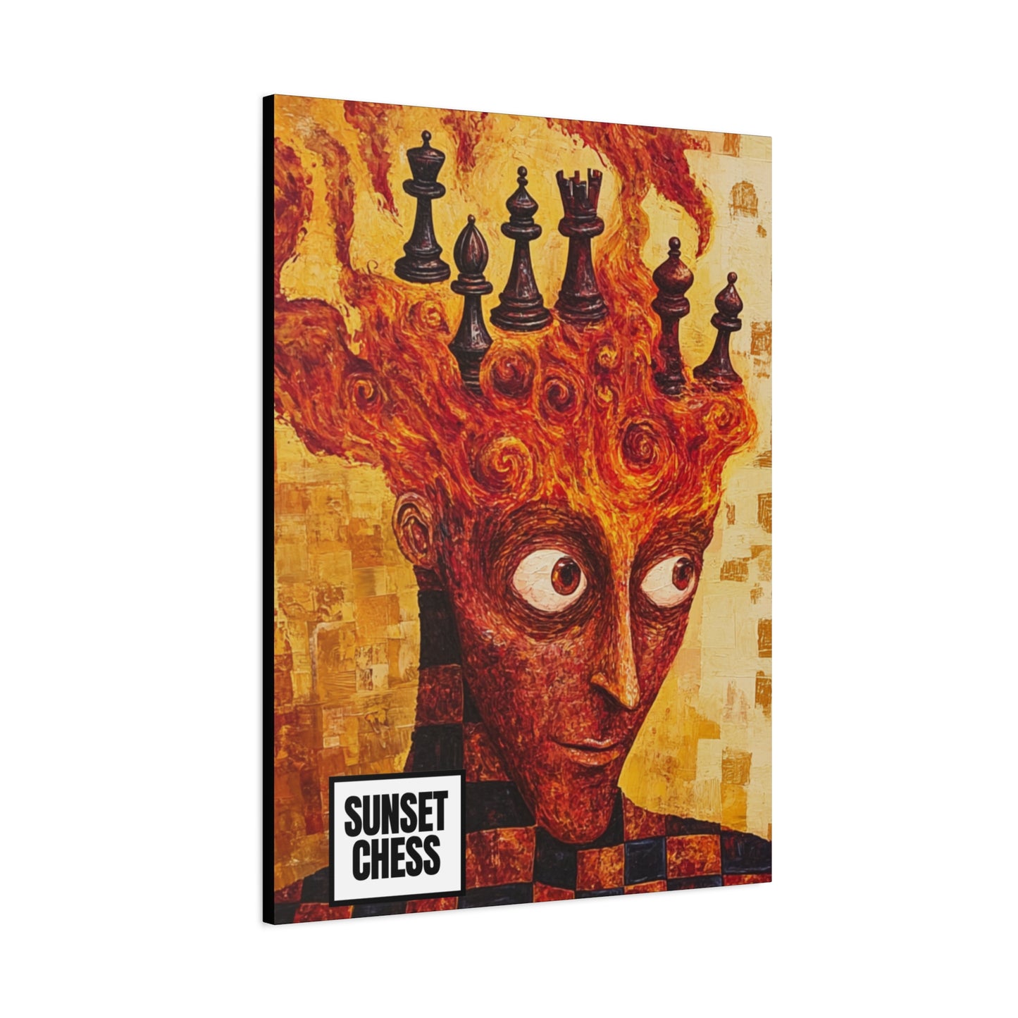 Mind On Fire - Canvas Chess Print 30"x40"