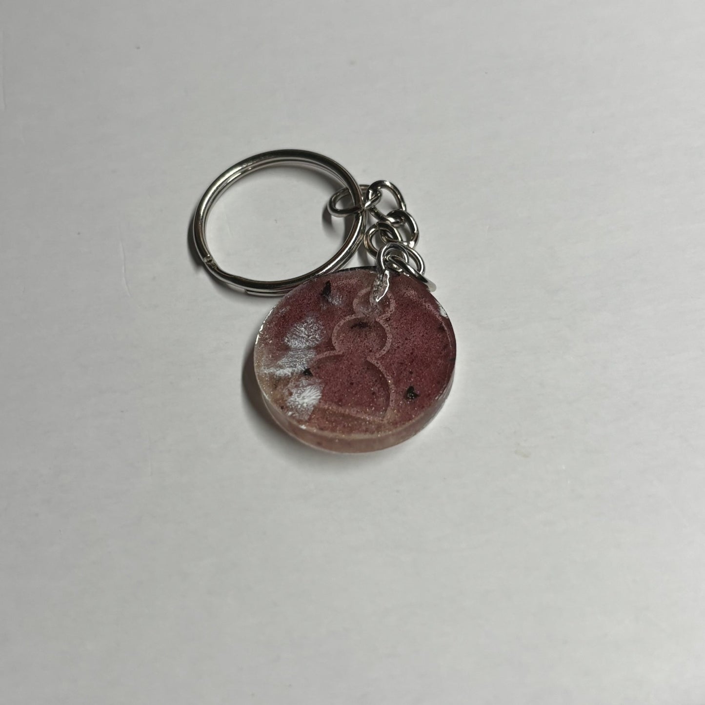 Dirty Brown - Handmade Resin Keychain - Flat Edition