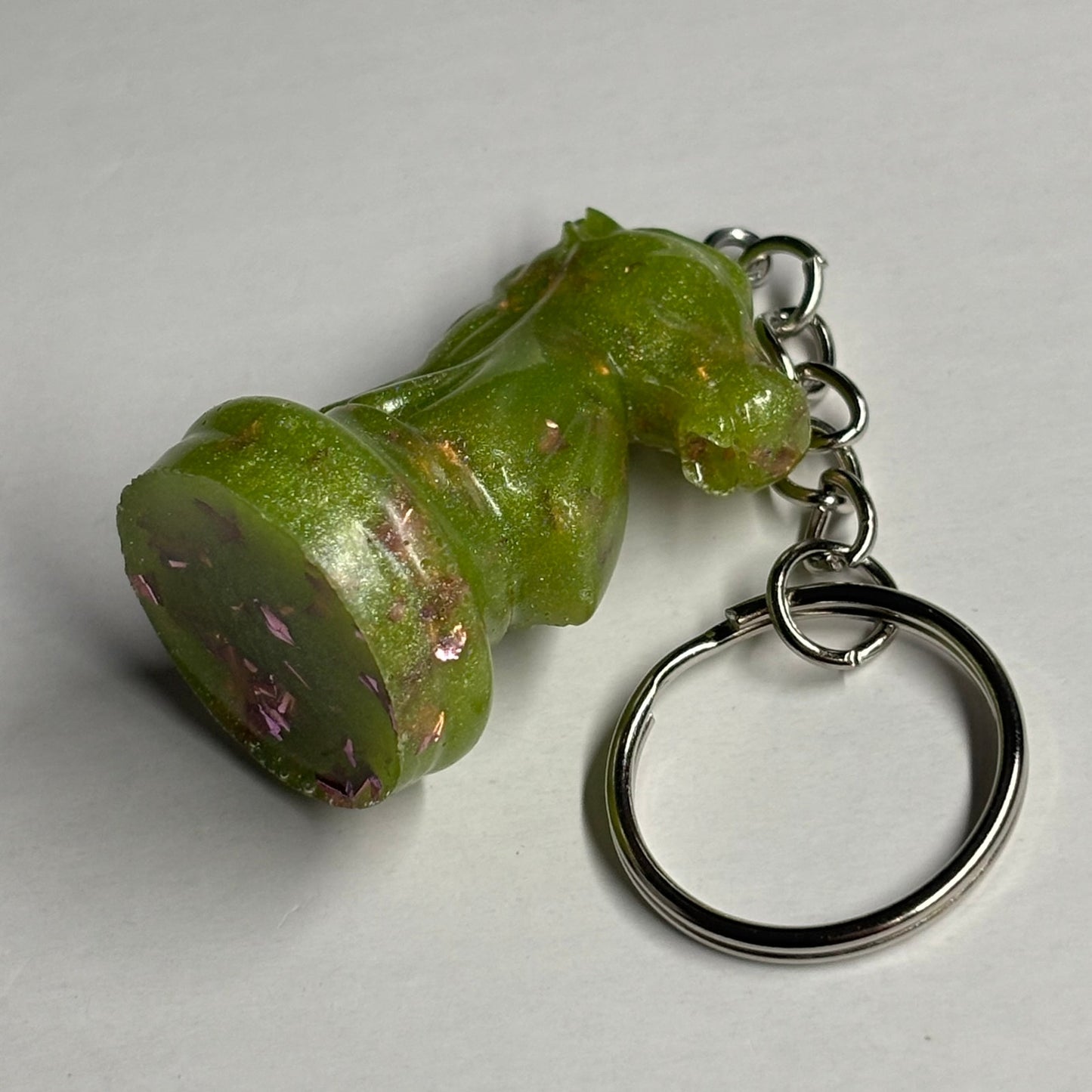 Beautiful Green Knight - Handmade Resin Keychain
