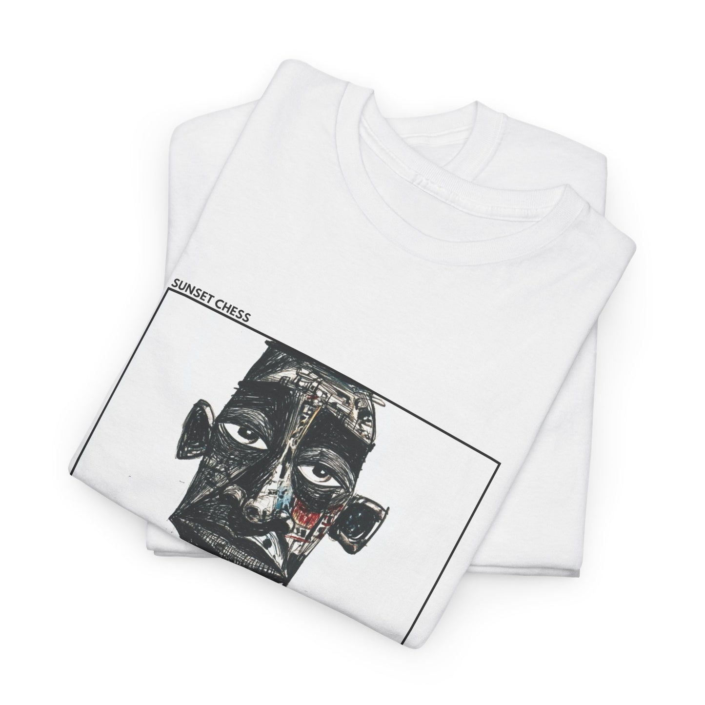 Chess Chalk Drawing - White Chess T Shirt